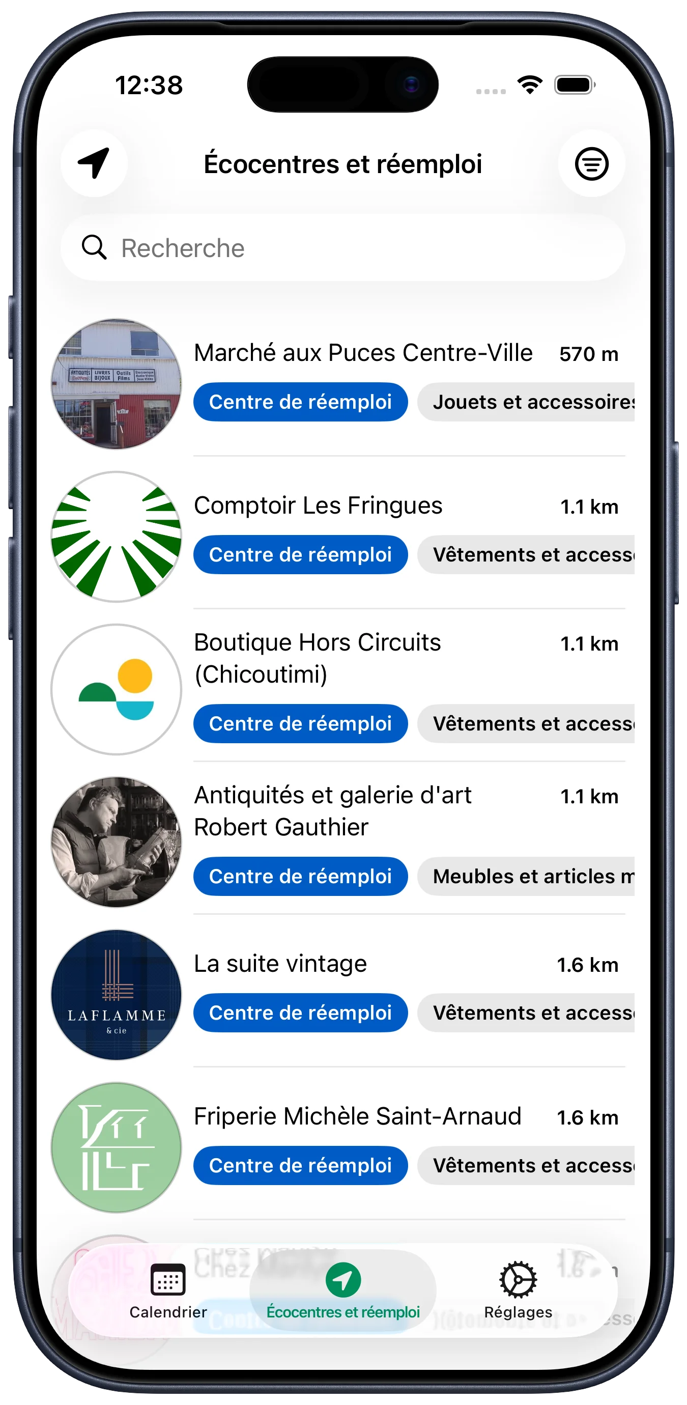 Écocentres et centres de réemploi